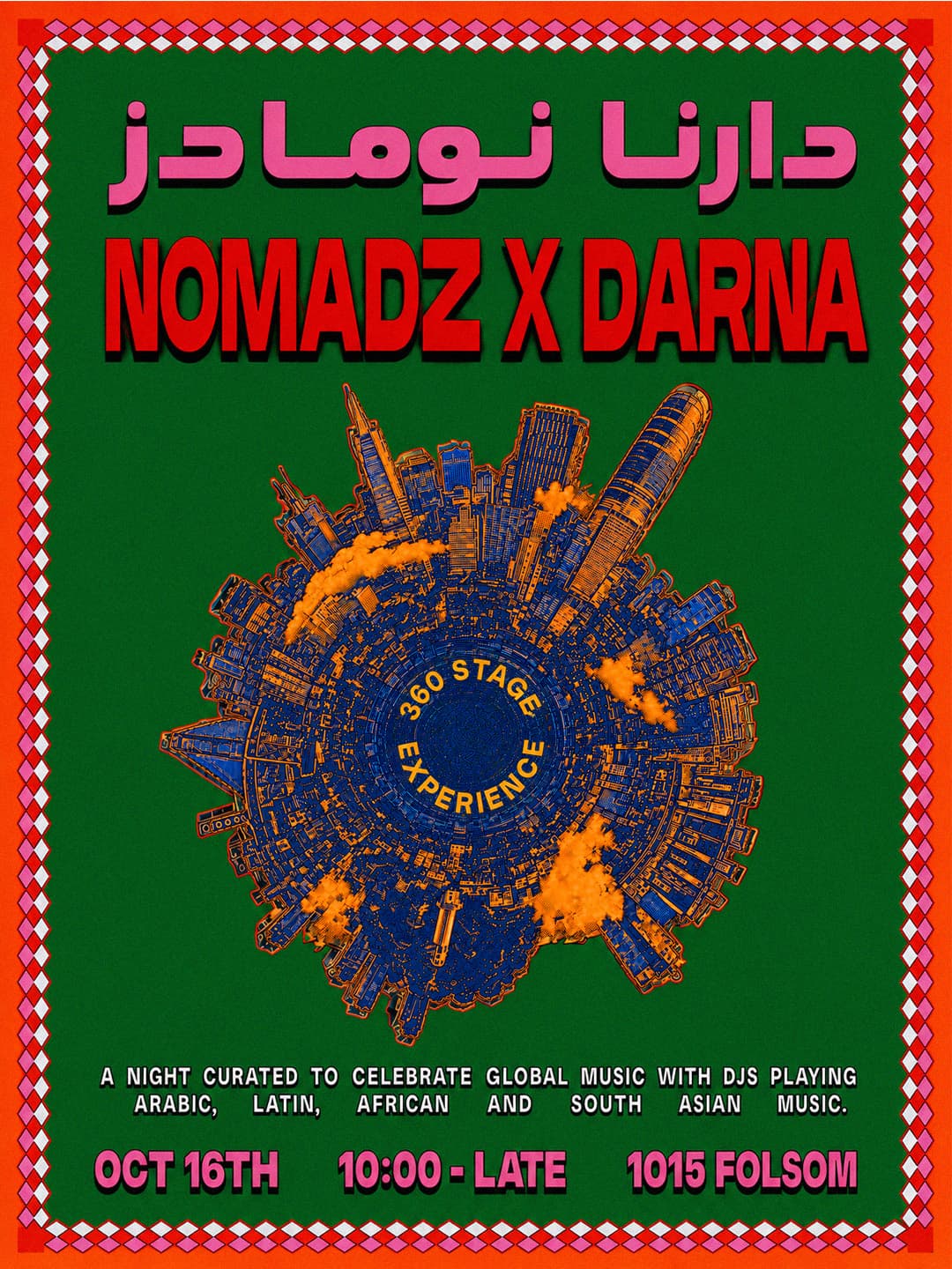 NOMADZ X DARNA — event flyer